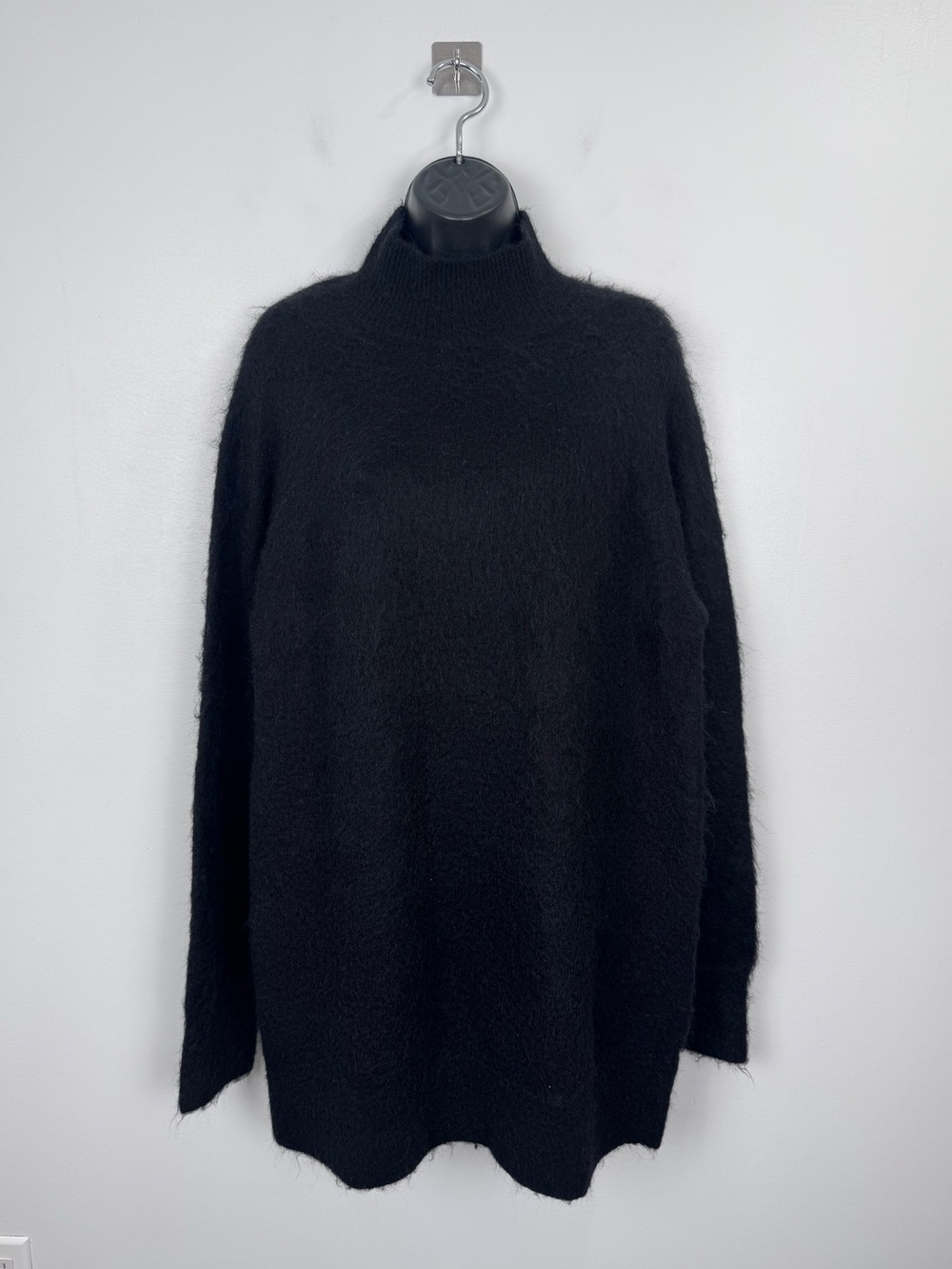 NWT Boa Women Soft Brushed High Neck Jumper‎ Black Dress Size Small